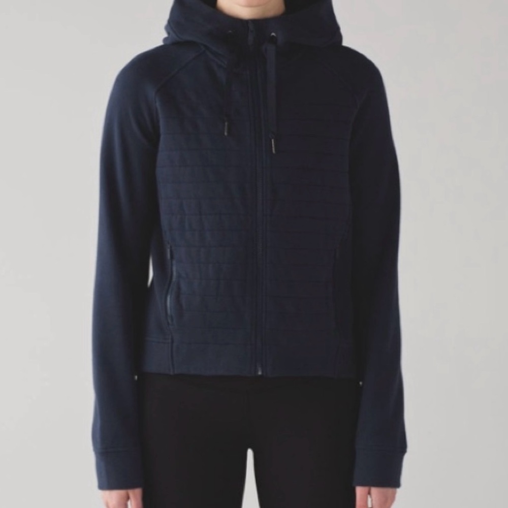 Lululemon Fleece Be True Hoodie Inkwell Size 4